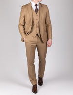 Beige Milano Couture Three Piece Suit