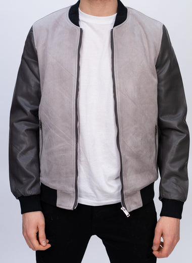 Grey & Black Contrast Jacket