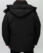 Black Hooded Extra Padded Puffer Jacket