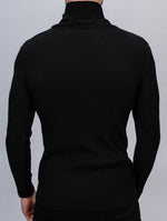 Black Zip Neck Knitwear