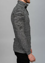 Grey Buckle Detail Knit Jumper