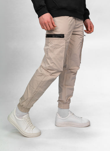 Beige Utility Cargos