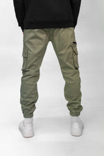 Light Green Stretch Cuffed Cargos