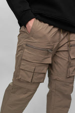 Beige Front Facing Pocket Cargos