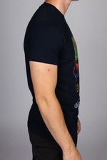 George V Diamante Multicolour Smiley Skull T-Shirt