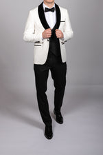 White Velvet Shawl Lapel Tux