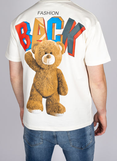 Back Fashion Teddy Print T-Shirt