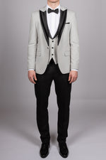 Light Grey Peak Lapel Tux