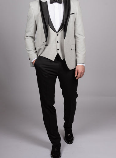 Light Grey Peak Lapel Tux