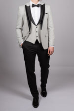 Light Grey Peak Lapel Tux