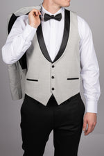 Light Grey Peak Lapel Tux