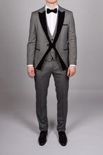 Dark Grey Peak Lapel Tux