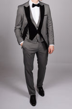 Dark Grey Peak Lapel Tux