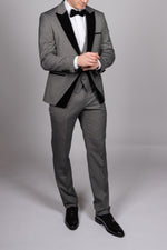 Dark Grey Peak Lapel Tux