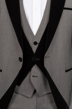 Dark Grey Peak Lapel Tux