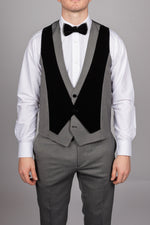 Dark Grey Peak Lapel Tux