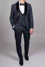 Navy Velvet Shawl Lapel Tux