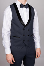 Navy Velvet Shawl Lapel Tux