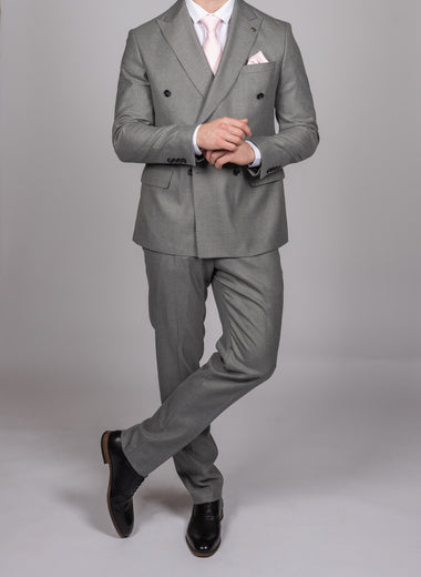 Grey Double Breasted Suit