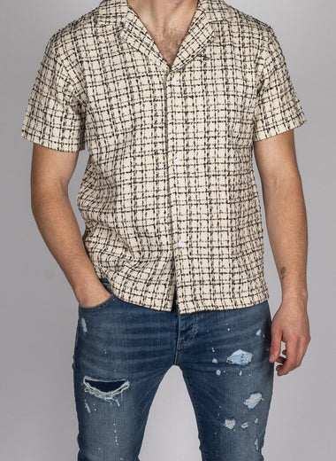 Plaid Pattern Short Sleeve Shirt