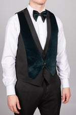 Green Velvet Tux Three Piece Suit