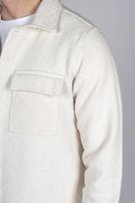 White Diamond Pattern Overshirt