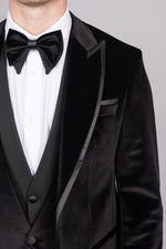 Black Velvet Tux Three Piece Suit