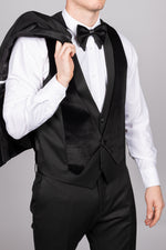 Black Velvet Tux Three Piece Suit