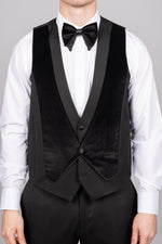 Black Velvet Tux Three Piece Suit