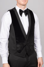 Black Velvet Tux Three Piece Suit