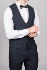 Dalton - Navy Diamond Waistcoat