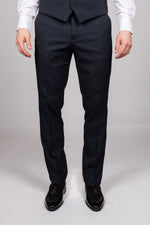 Dalton - Navy Diamond Trousers