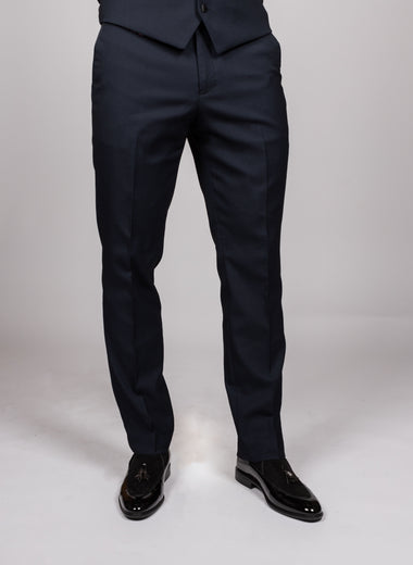 Dalton - Navy Diamond Trousers