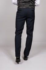 Dalton - Navy Diamond Trousers