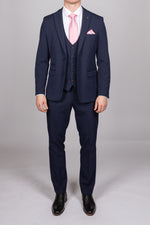 Bromley - Navy Check Blazer