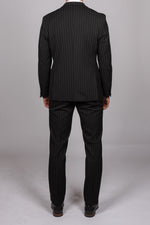 Rocco - Black Pinstripe Double Breasted Blazer