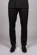 Rocco - Black Pinstripe Trousers