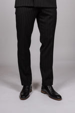 Rocco - Black Pinstripe Trousers