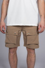 Drawstring Cargo Pocket Shorts