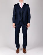 Navy Milano Couture Three Piece Suit