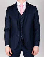 Navy Milano Couture Three Piece Suit