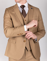 Beige Milano Couture Three Piece Suit