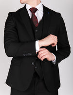 Black Milano Couture Three Piece Suit