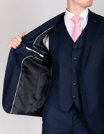 Navy Milano Couture Three Piece Suit