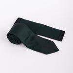 Milano Couture Dark Green Textured Tie & Pocket Square Set