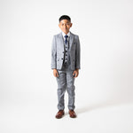 Jerry - Children's Grey Check Three Piece Suit