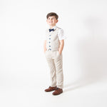 Caridi - Beige Children's Three Piece Suit