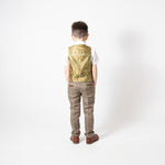 Ted - Children's Tan Tweed Check Three Piece Suit