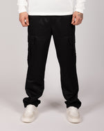 Flap Pocket Cargo Joggers Black