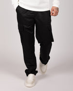 Flap Pocket Cargo Joggers Black